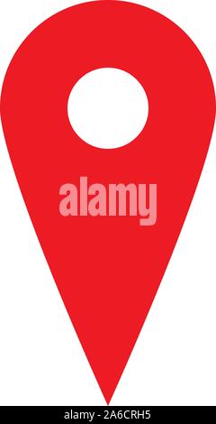 location icon. map pin marker sign. map point vector Stock Vector