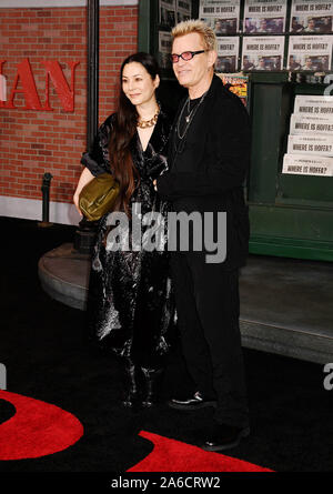 HOLLYWOOD, CA - OCTOBER 24: China Chow and Billy Idol attend the premiere of Netflix's 'The Irishman' at TCL Chinese Theatre on October 24, 2019 in Hollywood, California. Stock Photo