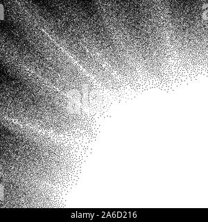 Abstract background with wave of scattered dots Stock Vector