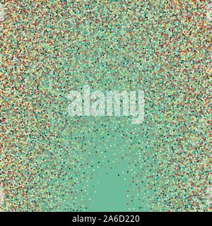 Flat colored ornament with retro halftone dots Stock Vector