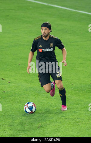 July 26, 2018 Los Angeles, CALos Angeles FC midfielder Lee Nguyen #24  during the Los Angeles Football Club vs LA Galaxy at BANC OF CALIFORNIA  Stadium in Los Angeles, Ca on July