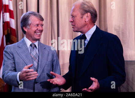 President Jimmy Carter And Former President Gerald Ford At The White ...