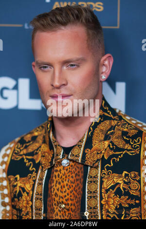 Beverly Hills, CA. 18th Oct, 2019. August Getty at the GLSEN Respect Awards at the Beverly Wilshire in Beverly Hills, Ca on October 25, 2019. Credit: Tony Forte/Media Punch/Alamy Live News Stock Photo