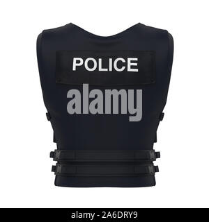 Bulletproof Vest Police Body Armor Isolated Stock Photo