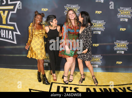 Premiere Of FX's 'It's Always Sunny In Philadelphia' Season 14 Featuring: Imani Hakim, Ashly Burch, Jessie Ennis, Charlotte Nicdao Where: Hollywood, California, United States When: 25 Sep 2019 Credit: FayesVision/WENN.com Stock Photo