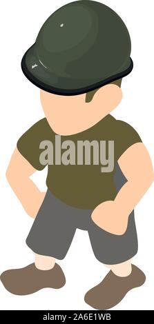 Rider icon, isometric style Stock Vector