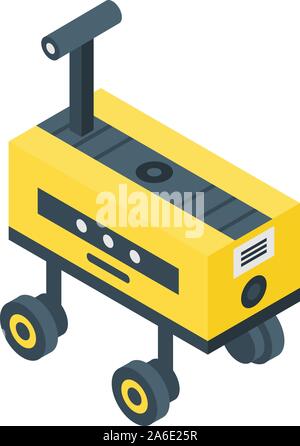 Hand farm robot icon, isometric style Stock Vector