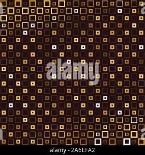 Abstract background with colorful squares and wavy thickness gradient Stock Vector
