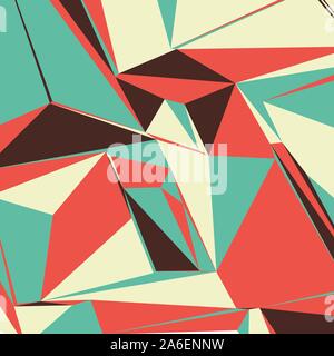Abstract background with colorful triangles for magazines, booklets or mobile lock screen Stock Vector