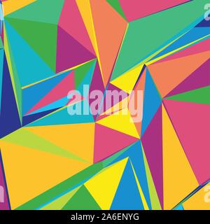 Abstract background with colorful triangles for magazines, booklets or mobile lock screen Stock Vector