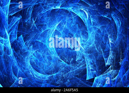 Dynamic curves ands blur pattern. Fractal graphics. Science and technology concept. Stock Photo