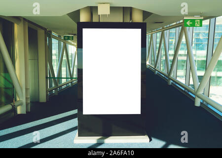 Blank Billboard Mock Up On Building Facade Banner Mockup Stock