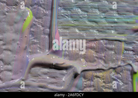 abstract background with acrylic paint textured effect, purple and pastel colors template Stock Photo
