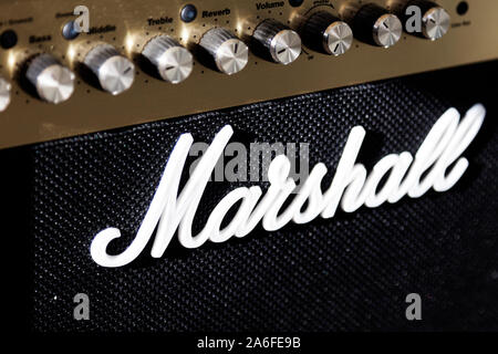 Umea, Norrland Sweden - October 5, 2019: electric guitar amplifier with very good sound Stock Photo