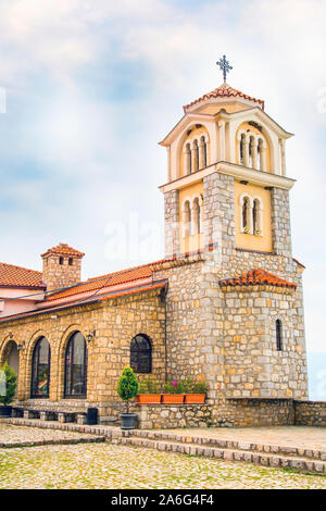 Saint Naum Monastery church near Ohrid in Republic of Macedonia Stock Photo