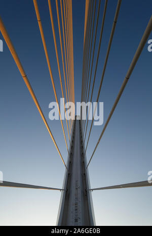 Alamillo Bridge Seville, Andalucia, Spain. Architect Santiago Calatrava Stock Photo