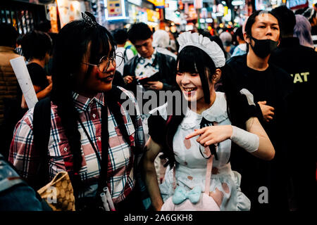 Shibuya, Japan. 26th Oct, 2019. People celebrating Halloween in Shibuya, Japan on October 26, 2019. Credit: Aflo Co. Ltd./Alamy Live News Stock Photo