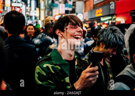 Shibuya, Japan. 26th Oct, 2019. People celebrating Halloween in Shibuya, Japan on October 26, 2019. Credit: Aflo Co. Ltd./Alamy Live News Stock Photo