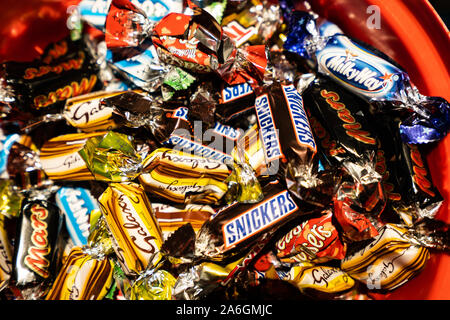 Mars celebrations, chocolates in mini sizes and varieties, mars