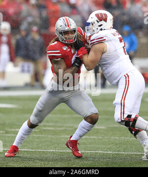 Columbus, Ohio, USA. 26th Oct, 2019. Ohio State Buckeyes wide receiver ...