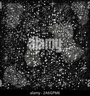 Seamless Pattern with Stars. Cosmic Background. Stock Vector