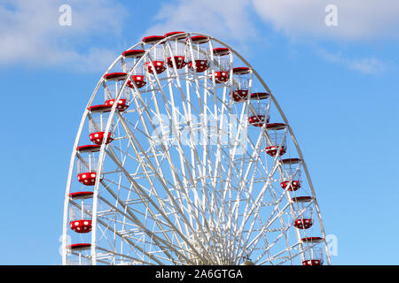 Giant Wheel ferris wheel at Gillian's Wonderland pier in Ocean City, New Jersey. USA Stock Photo