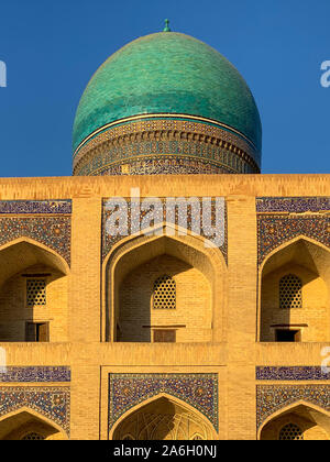 Ancient Mir-i-Arab Madrasa in the Po-i-Kalyan complex in Bukhara, Uzbekistan. Stock Photo