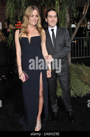 LOS ANGELES, CA. February 06, 2013: Musician Dhani Harrison, son of George Harrison, & wife Sola Harrison at the world premiere of 'Beautiful Creatures' at the Chinese Theatre, Hollywood. © 2013 Paul Smith / Featureflash Stock Photo