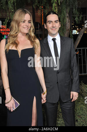 LOS ANGELES, CA. February 06, 2013: Musician Dhani Harrison, son of George Harrison, & wife Sola Harrison at the world premiere of 'Beautiful Creatures' at the Chinese Theatre, Hollywood. © 2013 Paul Smith / Featureflash Stock Photo