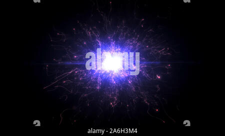 Glowing stargate with particles in space. Abstract fractal background. A  large file showing many details when viewed at full size Stock Photo - Alamy
