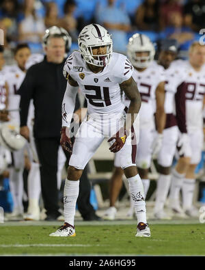 INDIANAPOLIS, IN - MARCH 05: Arizona State defensive back Jack Jones  answers questions from the media during the NFL Scouting Combine on March  5, 2022, at the Indiana Convention Center in Indianapolis