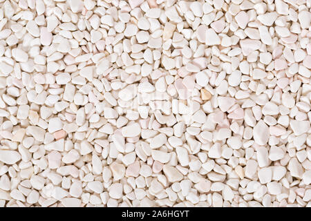 White, grey pebbles stone texture and background. Stock Photo