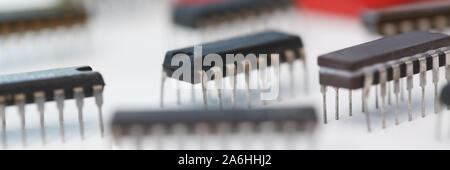 An employee computer repair service Stock Photo