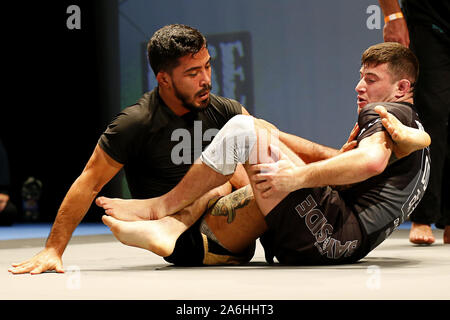 Westbury, New York, USA. 26th Oct, 2019. BENJAMIN TAPIA fights against FRANK RESENTHAL (right) during the RISE Invitational grappling event at the Space in Westbury, New York. Credit: Anna Sergeeva/ZUMA Wire/Alamy Live News Stock Photo