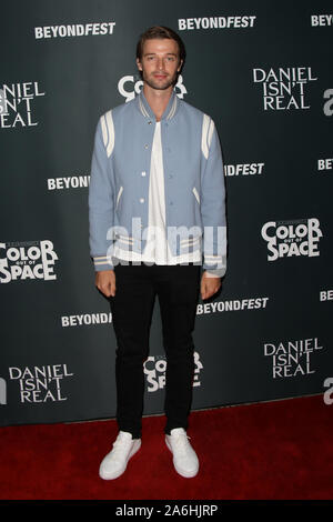 Beyond Fest 2019 - ’Daniel Isn’t Real’ Los Angeles Premiere at the Egyptian Theatre in Hollywood, California on September 25, 2019 Featuring: Patrick Schwarzenegger Where: Los Angeles, California, United States When: 26 Sep 2019 Credit: Sheri Determan/WENN.com Stock Photo