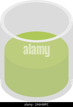 Cabbage juice icon, isometric style Stock Vector