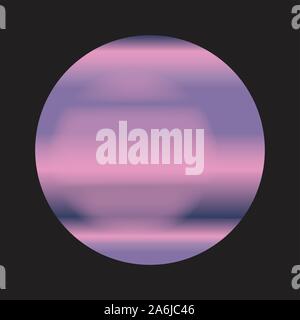 A representation of the planet Venus over a black background Stock Vector