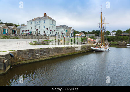 Charlestown harbour in Saint Austell Cornwall Stock Photo