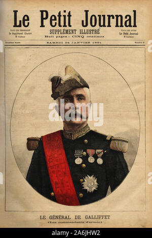 Portrait du general marquis Gaston de Galliffet (1830-1909), commandant d'armee, candidat a la presidence de la republique en 1879 et ministre de la g Stock Photo