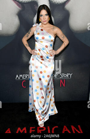 California, USA. 26th Oct, 2019. Halsey. FX's 'American Horror Story' 100th Episode Celebration held at the Hollywood Forever Cemetery . Credit: MediaPunch Inc/Alamy Live News Stock Photo