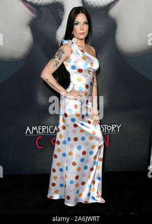 California, USA. 26th Oct, 2019. Halsey. FX's 'American Horror Story' 100th Episode Celebration held at the Hollywood Forever Cemetery . Credit: MediaPunch Inc/Alamy Live News Stock Photo