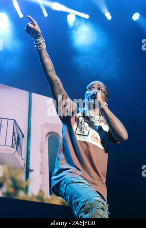 Newark, New Jersey, USA. 26th Oct, 2019. Quavo at iHeartMedias Power 105.1s Powerhouse 2019 presented by AT&T at the Prudential Center in Newark, New Jersey on October 26, 2019. Credit: Walik Goshorn/Media Punch/Alamy Live News Stock Photo