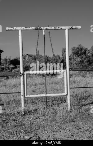 Images from an abandoned ranch (ghost town) in rural Sweetwater County, Wyoming, USA. Stock Photo