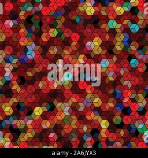 Abstract background with colorful hex polygons Stock Vector