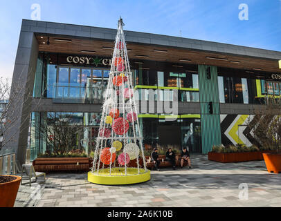 The Barcode leisure Centre at Drake’s Circus in the city centre of Plymouth includes a Cosy Club plus other restaurant and leisure offerings including Stock Photo