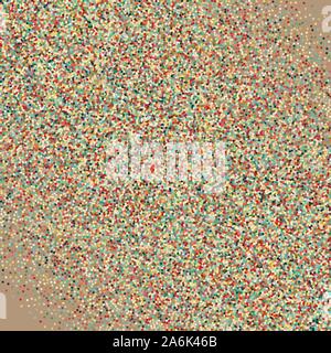 Flat colored ornament with retro halftone dots Stock Vector