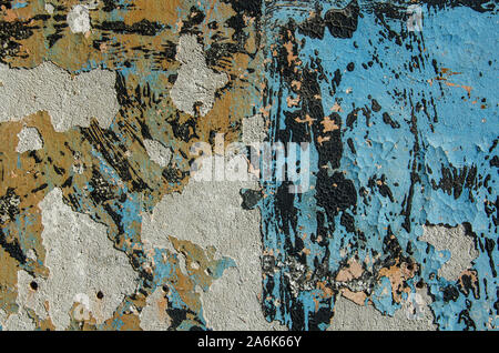 Old painted wall texture as background. Texture of old plaster wall Stock Photo