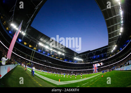 Wembley Stadium, London, UK. 27th Oct, 2019. National Football League, Los Angeles Rams versus Cincinnati Bengals; National Anthem - Editorial Use Credit: Action Plus Sports/Alamy Live News Stock Photo