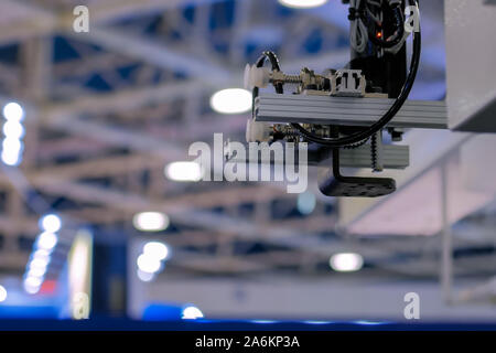Automatic robotic arm manipulator with suction cups at plant - close up Stock Photo