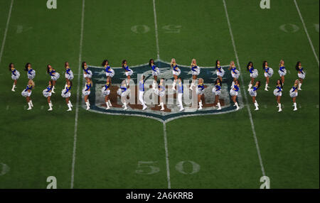 January 30, 2022, Los Angeles, CA, USA: Los Angeles Rams cheerleaders  perform during the NFC Championship game at SoFi Stadium on Sunday, Jan.  30, 2022 in Inglewood. (Credit Image: © Paul Kitagaki